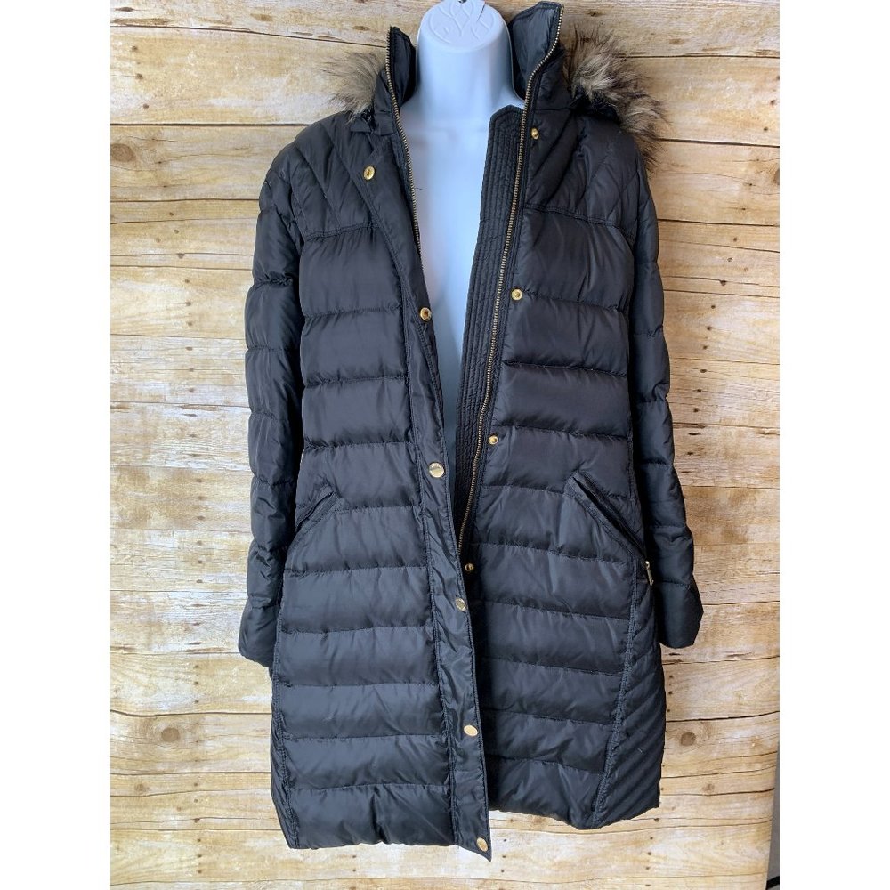 Michael Kors Down Puff Coat with Fur Hood